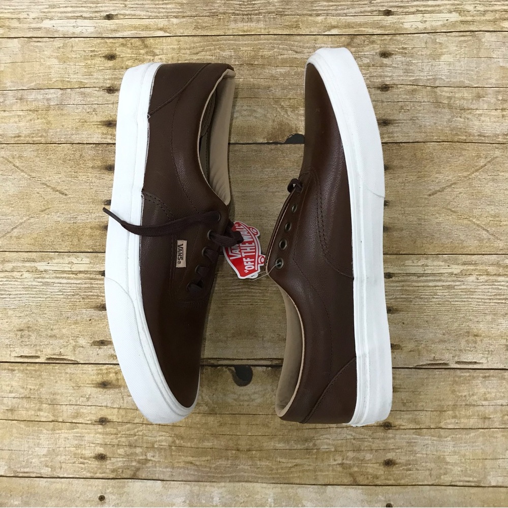 New Brown Leather Vans